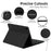 SK-205D For Samsung Galaxy Tab A8 10.5 (2022) Magnetic Detachable Bluetooth-compatible Keyboard Leather Case with RGB Backlit - Black+Black - 6