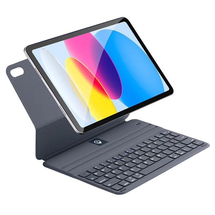 SK-1038 For iPad (2025) / 10.9 (2022) Ultra Thin Magnetic PU Leather Stand Case Bluetooth-Compatible Keyboard - 1