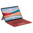 1089D For Microsoft Surface Pro 7+ / 7 / 6 / 5 / 4 / 3 Colorful Backlit Tablet Bluetooth-compatible Keyboard with Touchpad - Red - 3