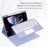 For iPad Pro 13 (2025) / (2024) Skin-Touch Leather Tablet Stand Cover + X7 Touchpad Bluetooth-compatible Keyboard - Black - 6