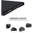 For iPad Air 11 (2026) / (2025) / (2024) / Air (2022) / (2020) / Pro 11 (2021) / (2020) / (2018) Tablet Cover Bluetooth-Compatible Keyboard - Black - 2