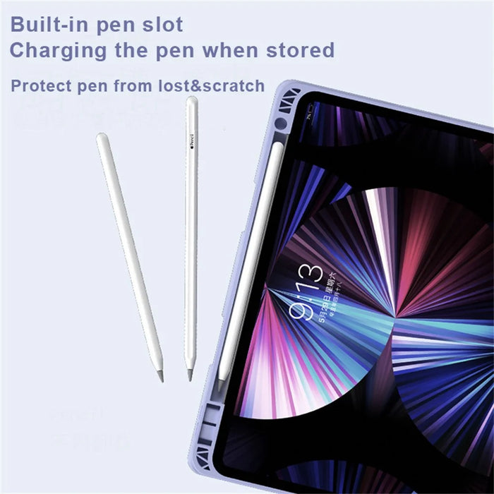 For iPad Air 11 (2026) / (2025) / (2024) / Air (2022) / (2020) / Pro 11 (2021) / (2020) / (2018) Tablet Cover Bluetooth-Compatible Keyboard - Black - 6