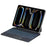 P13 For iPad Pro 11 (2024) Tablet Stand Case with Touchpad Floating Magnetic Keyboard - Black - 1