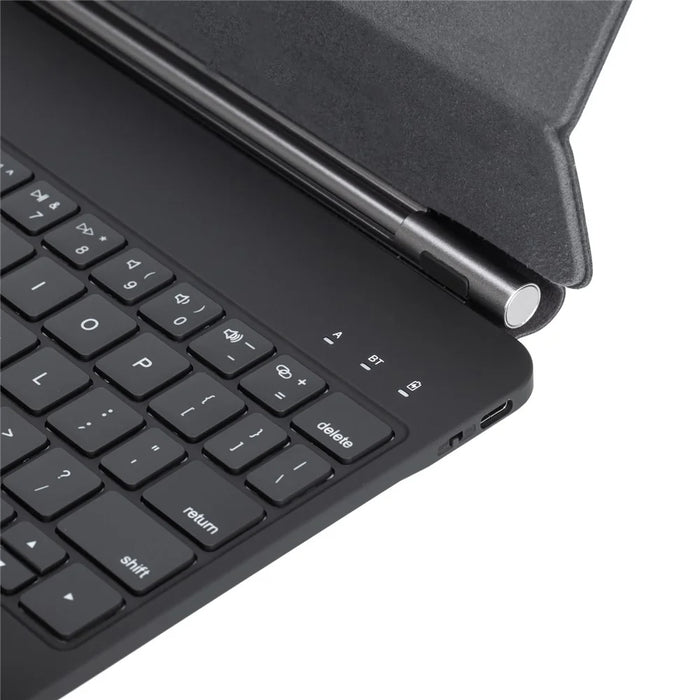 P13 For iPad Pro 11 (2024) Tablet Stand Case with Touchpad Floating Magnetic Keyboard - Black - 6