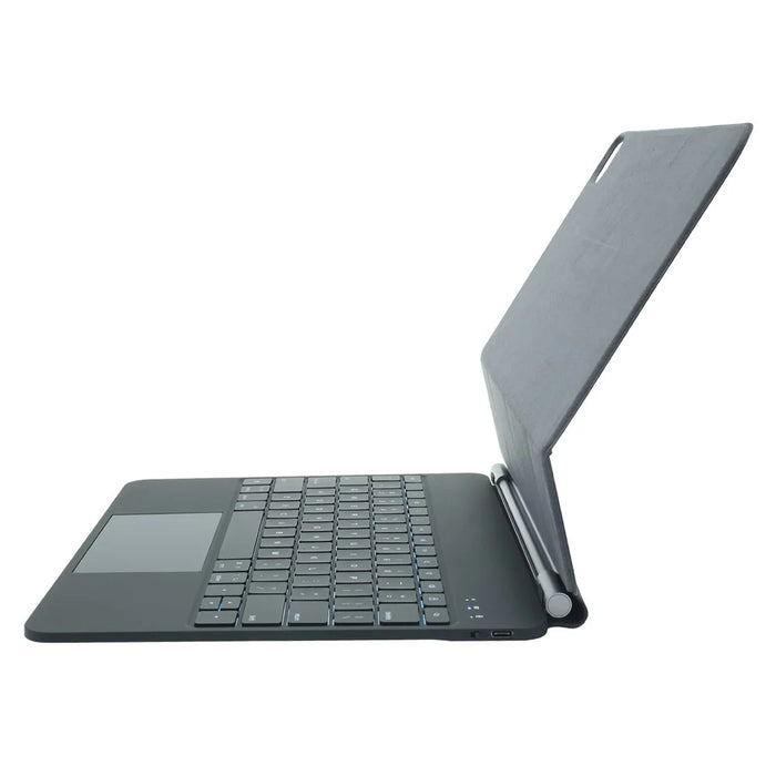 P129 For iPad Air 13 (2026) / (2025) / (2024) / Pro 12.9 (2022) / (2021) / (2020) Tablet Touchpad Floating Magnetic Keyboard - Black - 4