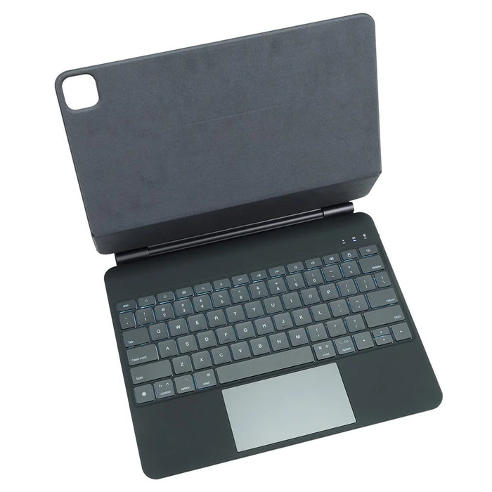 P129 For iPad Air 13 (2026) / (2025) / (2024) / Pro 12.9 (2022) / (2021) / (2020) Tablet Touchpad Floating Magnetic Keyboard - Black - 7