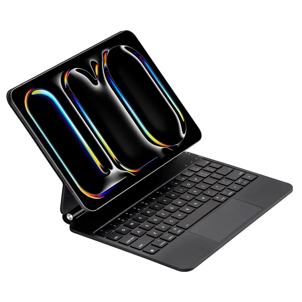 X7Pro For iPad Pro 11 (2024) Backlight Floating Magnetic Keyboard Magnetic Leather Tablet Case - 1