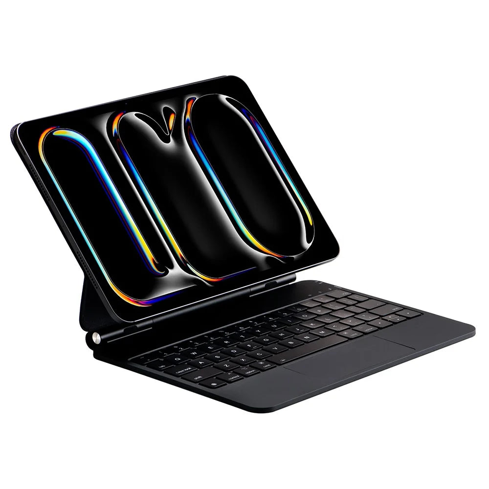 X7Pro For iPad Pro 11 (2024) Backlight Floating Magnetic Keyboard Magnetic Leather Tablet Case - 3