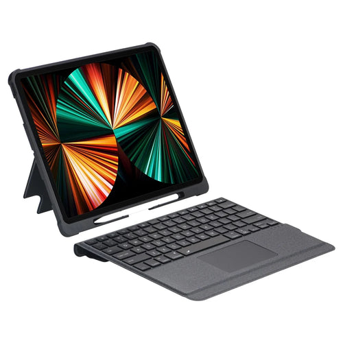 T5310D-3 For iPad Pro 13 (2025) / (2024) Bluetooth-compatible Keyboard Case Leather Protective Back Cover Backlit Keyboard with Touchpad - 1