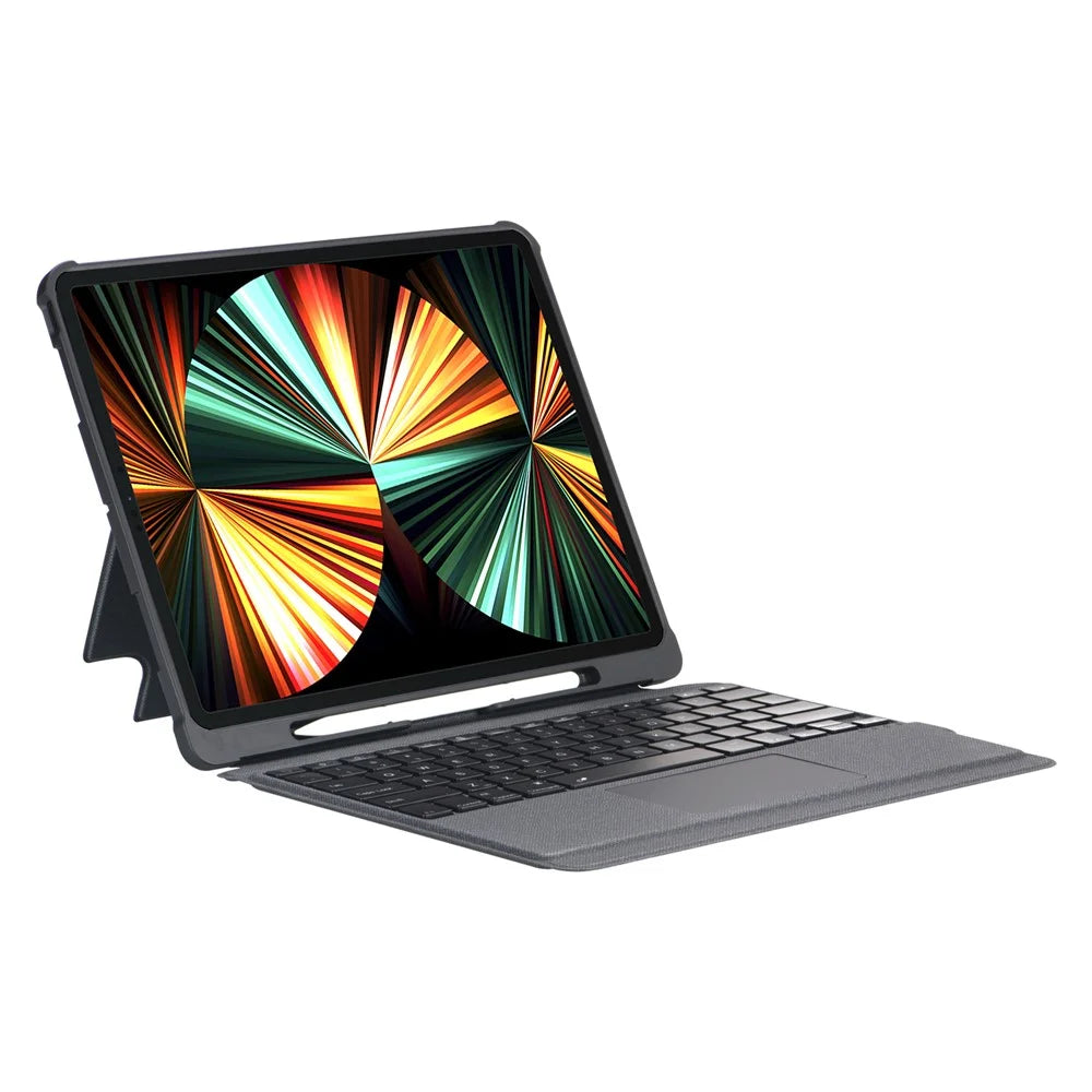 T5310D-3 For iPad Pro 13 (2025) / (2024) Bluetooth-compatible Keyboard Case Leather Protective Back Cover Backlit Keyboard with Touchpad - 3