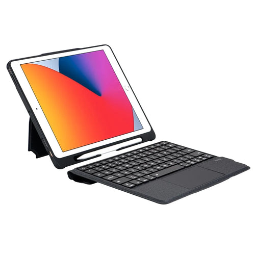 T5306D-3 For iPad 10.2 (2021)  /  (2020)  /  (2019)  /  Pro 10.5-inch (2017) Bluetooth-compatible Keyboard Case Leather Protective Cover Backlit Keyboard - 1