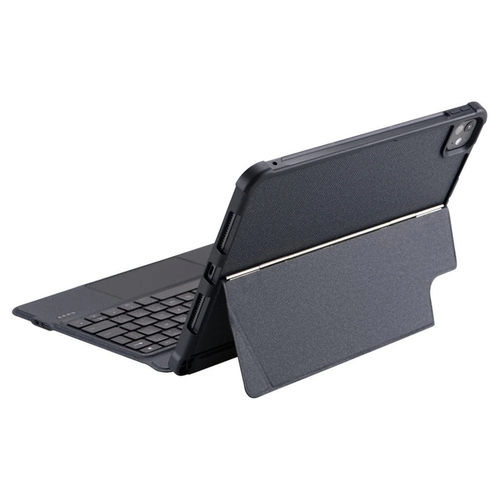 T5304D-3 For iPad Pro 11 (2024) Bluetooth-compatible Keyboard Case Leather Protective Cover Backlit Keyboard with Touchpad - 6