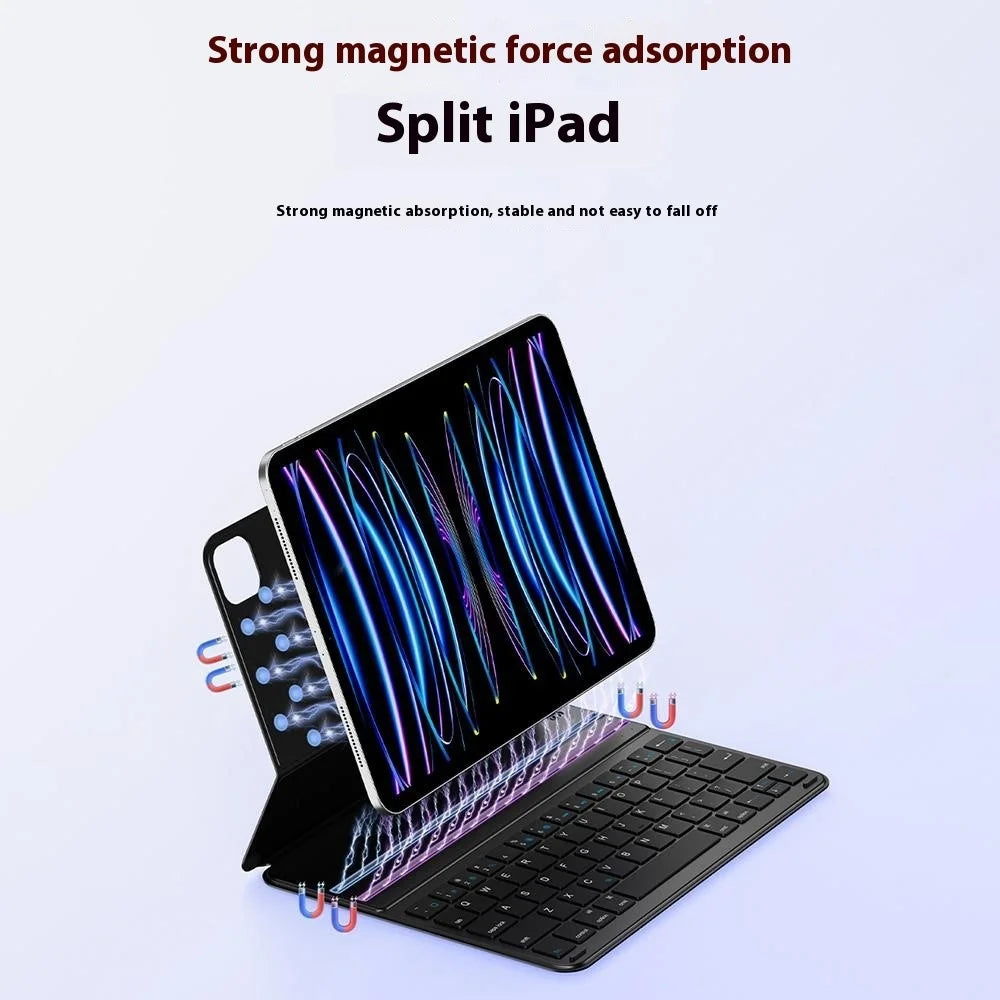 WIWU F17 Bluetooth-Compatible Keyboard Case Magic Keyboard for iPad Air 13 (2026) / (2025) / (2024) / Pro 12.9 (2017) / Pro 12.9 inch (2015) - Grey - 7