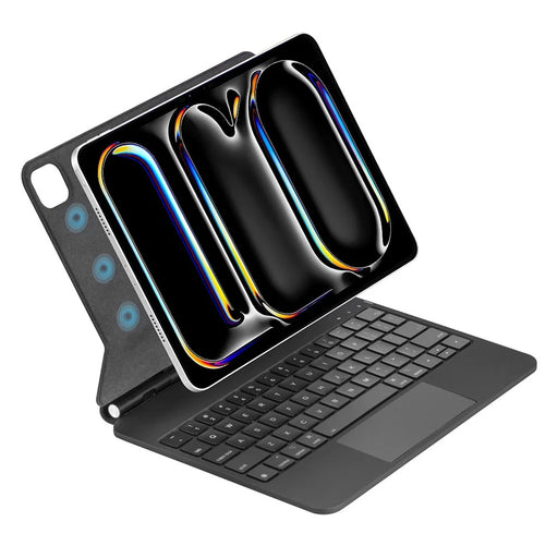 WIWU MK-002 For iPad Pro 13 (2025) / (2024) Bluetooth-compatible Keyboard Case Protective Cover Magic Keyboard - 1