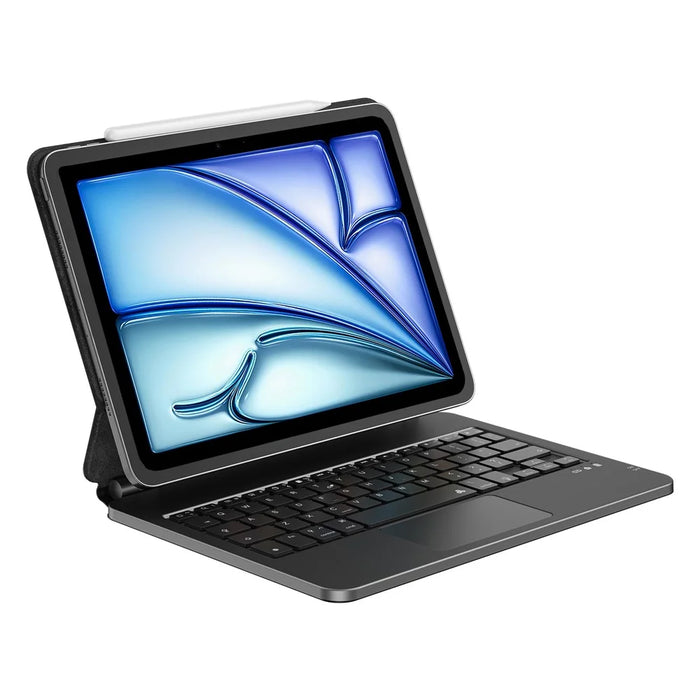 WIWU MK-003 Bluetooth-Compatible Keyboard for iPad Pro 11 (2024) / Air 11 (2026) / (2025) / (2024) / iPad (2025) / 10.9 (2022) Magnetic PU Leather Stand Case - 1