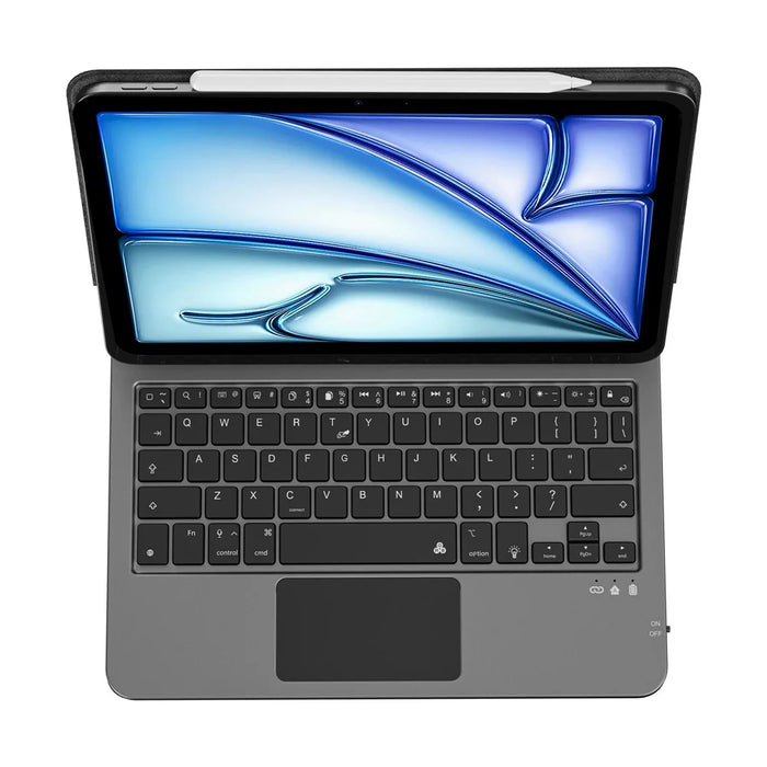 WIWU MK-003 Bluetooth-Compatible Keyboard for iPad Pro 11 (2024) / Air 11 (2026) / (2025) / (2024) / iPad (2025) / 10.9 (2022) Magnetic PU Leather Stand Case - 2