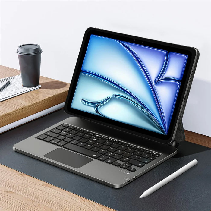 WIWU MK-003 Bluetooth-Compatible Keyboard for iPad Pro 11 (2024) / Air 11 (2026) / (2025) / (2024) / iPad (2025) / 10.9 (2022) Magnetic PU Leather Stand Case - 7