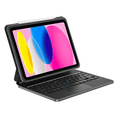 WIWU MK-003 For iPad (2025) / 10.9 (2022) Bluetooth-Compatible Keyboard Magnetic PU Leather Tablet Stand Case - 1