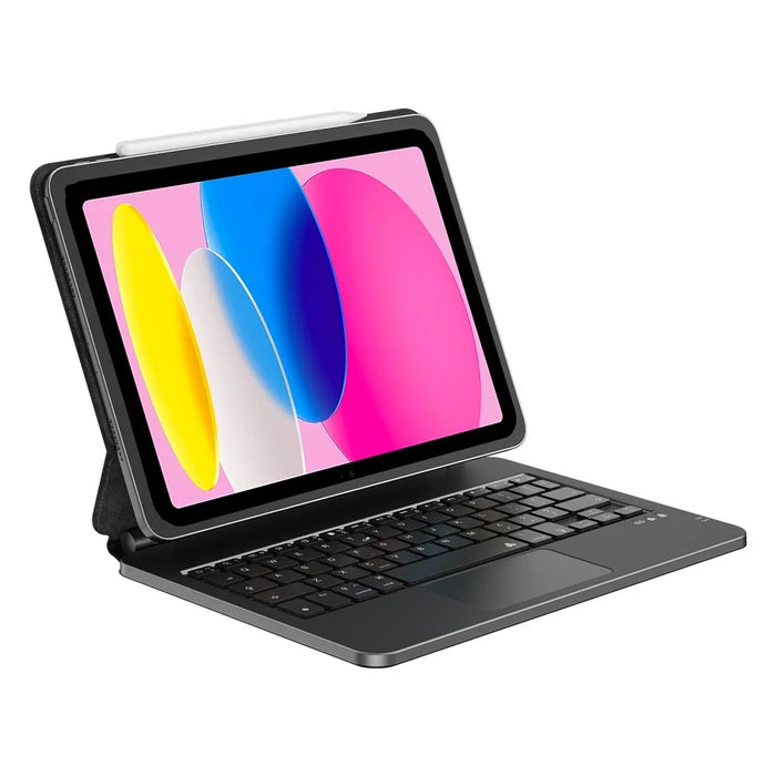 WIWU MK-003 For iPad (2025) / 10.9 (2022) Bluetooth-Compatible Keyboard Magnetic PU Leather Tablet Stand Case - 1
