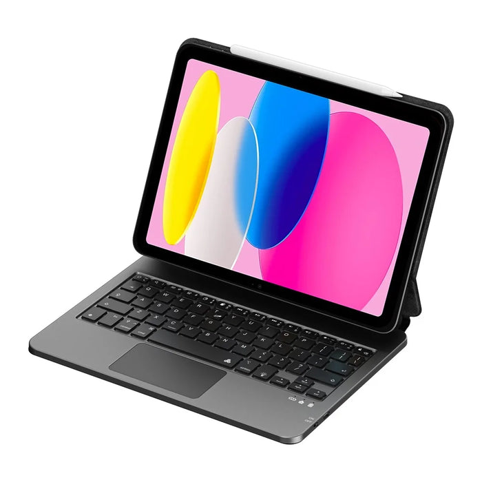WIWU MK-003 For iPad (2025) / 10.9 (2022) Bluetooth-Compatible Keyboard Magnetic PU Leather Tablet Stand Case - 5