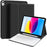 WK-1109 For iPad (2025) / 10.9 (2022) Leather Tablet Stand Cover + Magnetic Bluetooth-Compatible Keyboard - Black - 1