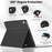 WK-1109 For iPad (2025) / 10.9 (2022) Leather Tablet Stand Cover + Magnetic Bluetooth-Compatible Keyboard - Black - 6