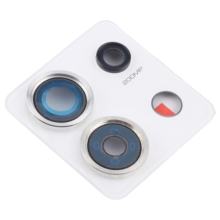 For Xiaomi Redmi Note 13 Pro 5G OEM Back Camera Lens Holder Cover with Glass Part (Without Logo) - White - 1