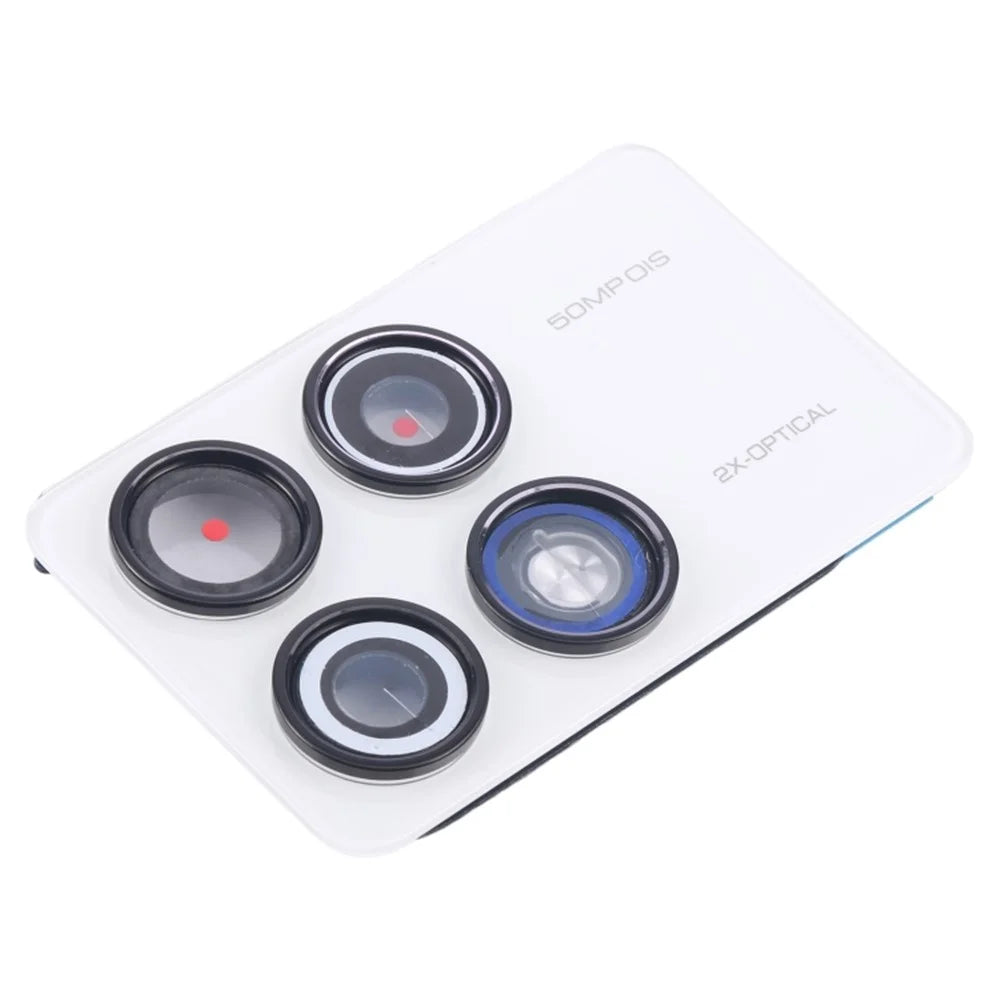 For Xiaomi Redmi K70 5G / K70 Pro 5G OEM Back Camera Lens Holder Cover with Glass Part (Without Logo) - White - 1