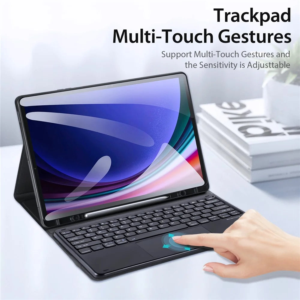 DUX DUCIS For Samsung Galaxy Tab S10 Plus Bluetooth-compatible Keyboard + Tablet Leather Case - 6