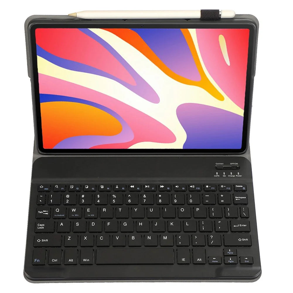 AH17 For Huawei MatePad 11.5 Protective Case with Removable Bluetooth-compatible Keyboard Anti-Drop Leather Stand Cover - Black - 5