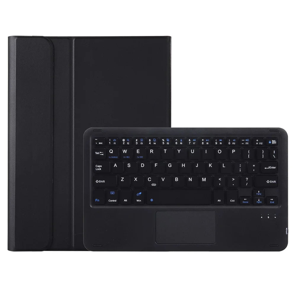 AH17-A For Huawei MatePad 11.5 Leather Tablet Case + Detachable Bluetooth-compatible Keyboard with Touchpad - Black - 4