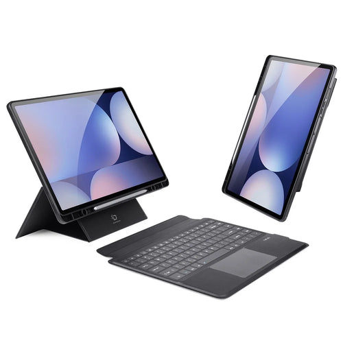 DUX DUCIS For Samsung Galaxy Tab S10 Ultra / S9 Ultra / S8 Ultra Leather Tablet Case with Magnetic Detachable Keyboard - 1