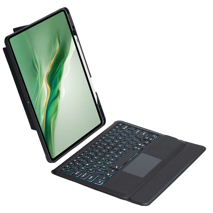 TH22-AS For Honor MagicPad 2 12.3 Leather Stand Cover + Backlit Touchpad Bluetooth-compatible Keyboard - 4