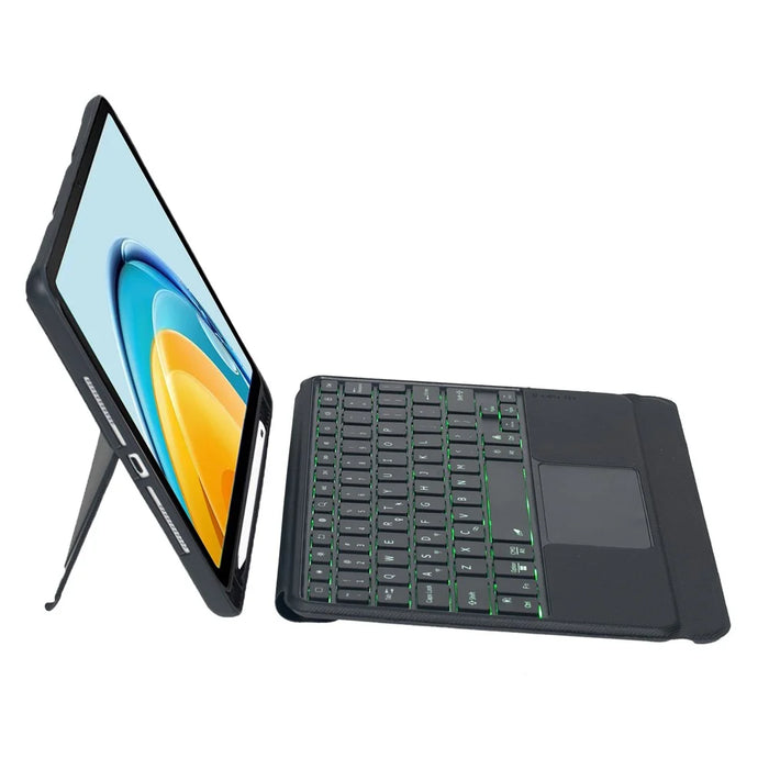TH13-AS For Huawei MatePad SE 10.4-inch Leather Stand Cover + Backlit Touchpad Bluetooth-compatible Keyboard - 2
