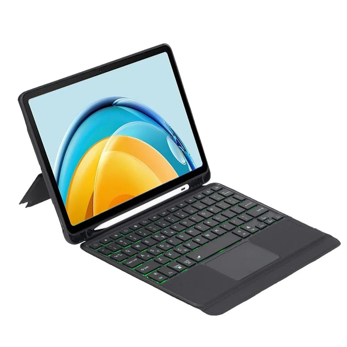 TH13-AS For Huawei MatePad SE 10.4-inch Leather Stand Cover + Backlit Touchpad Bluetooth-compatible Keyboard - 3