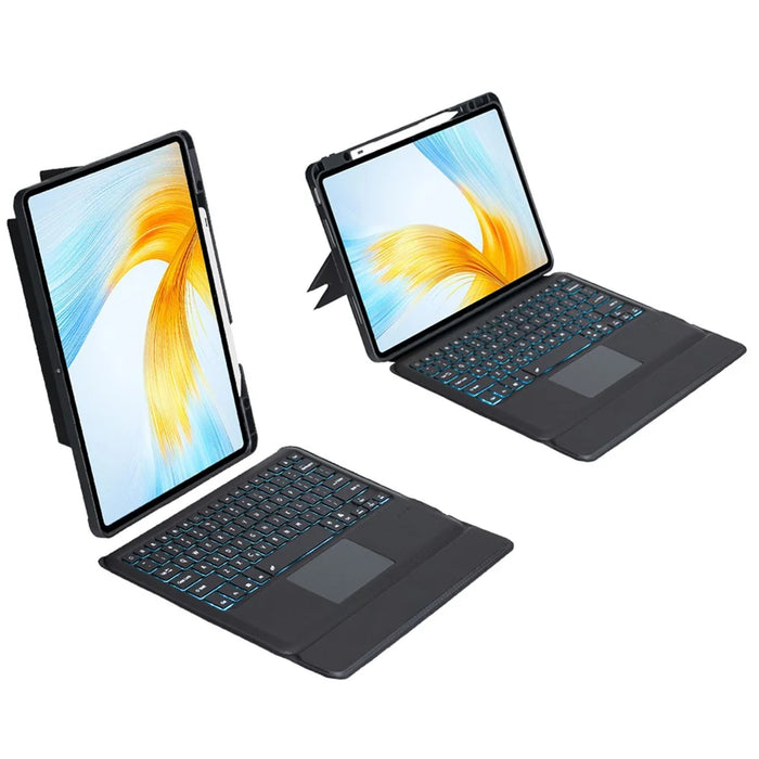 TH16-AS For Honor MagicPad 13 Leather Stand Cover + Backlit Touchpad Bluetooth-compatible Keyboard - 6