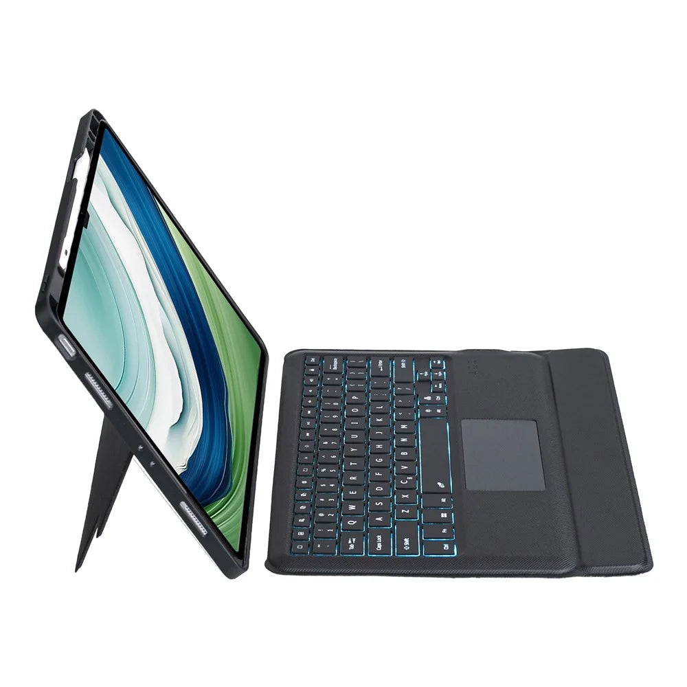 TH18-AS For Huawei MatePad Pro 13.2 Leather Stand Cover + Backlit Touchpad Bluetooth-compatible Keyboard - 2