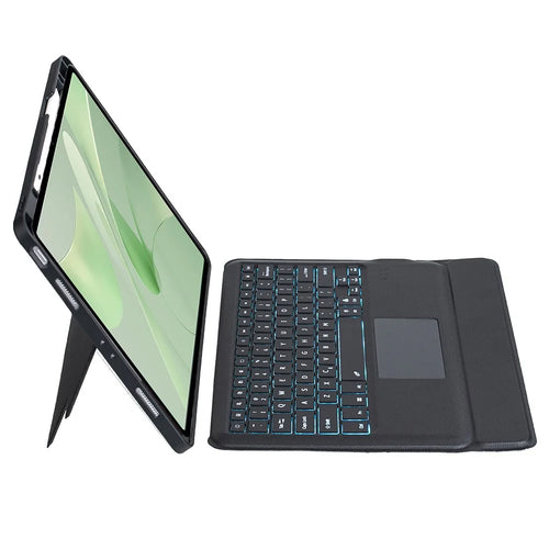 TH23-AS For Huawei MatePad 12 X / Matepad Air (2024) Leather Stand Cover + Backlit Touchpad Bluetooth-compatible Keyboard - 1