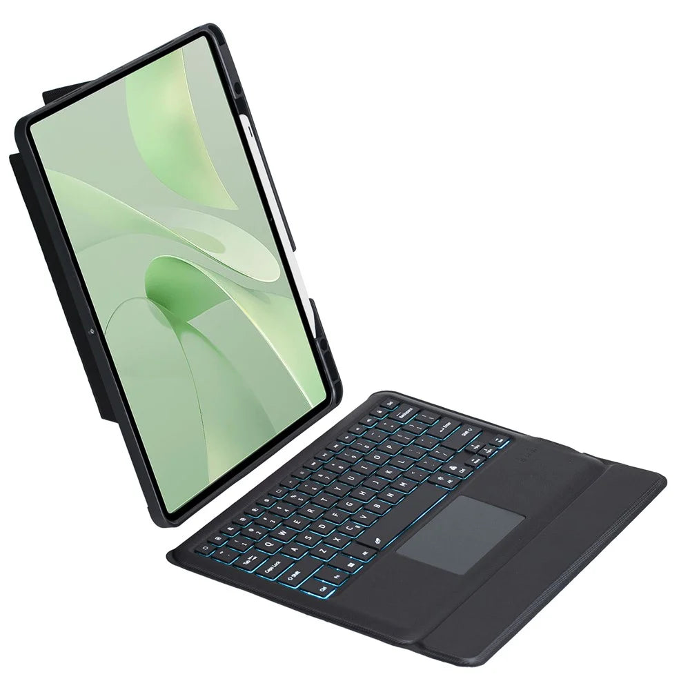 TH23-AS For Huawei MatePad 12 X / Matepad Air (2024) Leather Stand Cover + Backlit Touchpad Bluetooth-compatible Keyboard - 3