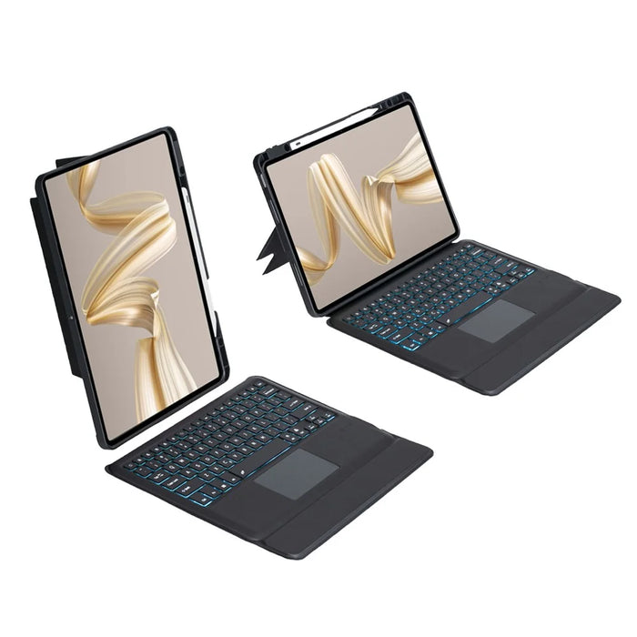 TH24-AS For Huawei MatePad Pro 12.2 (2024) Leather Stand Cover + Backlit Touchpad Bluetooth-compatible Keyboard - 5