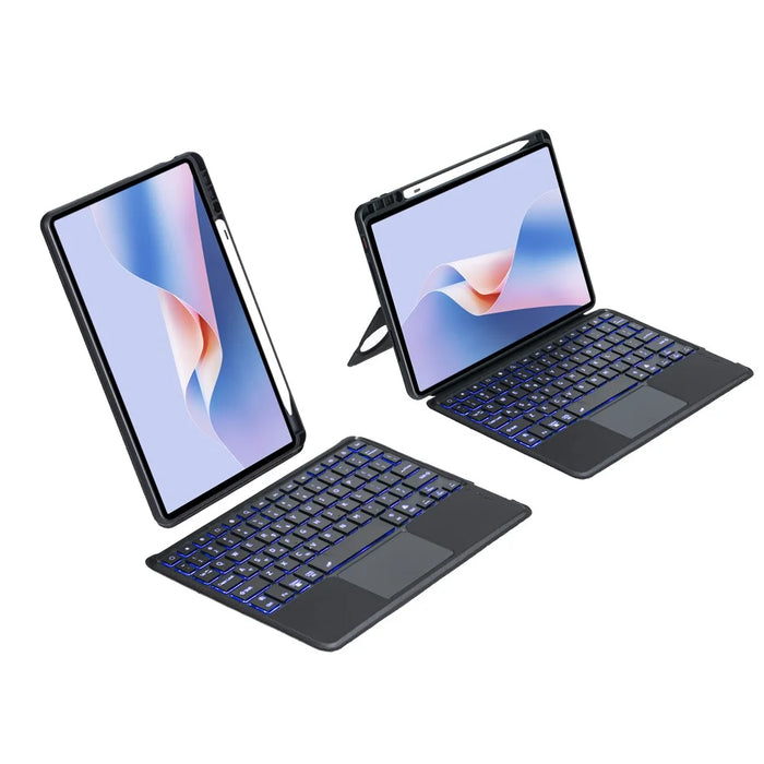 TH20-AS For Huawei MatePad 11.5 S (2024) Leather Stand Cover + Backlit Touchpad Bluetooth-compatible Keyboard - 4