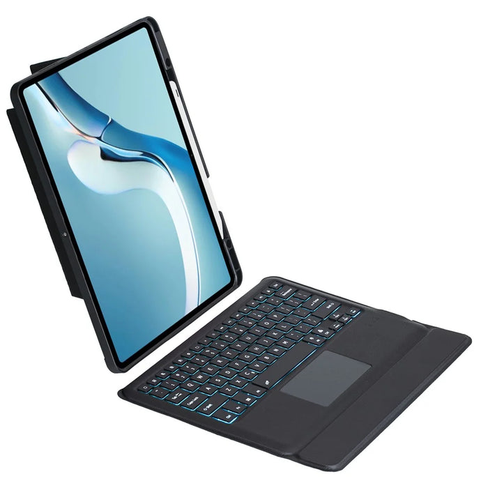 TH126-AS For Huawei MatePad Pro 12.6 (2024) / (2021) Leather Stand Cover + Backlit Touchpad Bluetooth-compatible Keyboard - 6