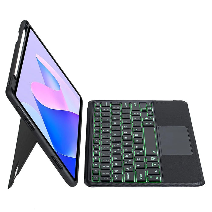 THW13-AS For Huawei MatePad 11 (2023) Leather Stand Cover + Backlit Touchpad Bluetooth-compatible Keyboard - 2