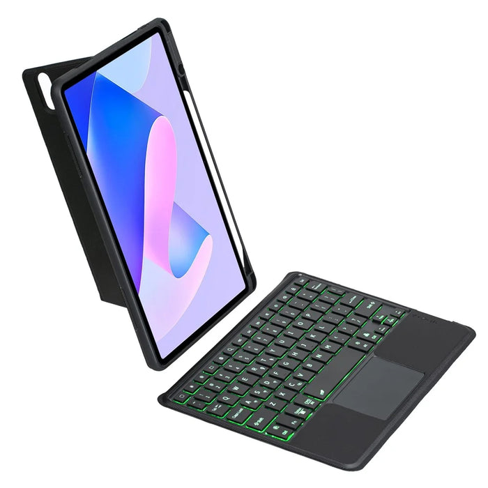 THW13-AS For Huawei MatePad 11 (2023) Leather Stand Cover + Backlit Touchpad Bluetooth-compatible Keyboard - 5