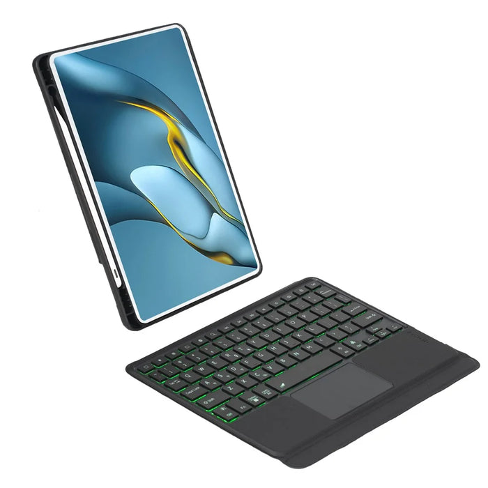 TH109-AS Keyboard Case for Huawei MatePad Pro 10.8 (2021) / (2019) / MatePad Pro 10.8 5G (2019) Leather Stand Cover + Backlit Touchpad Bluetooth-compatible Keyboard - 6
