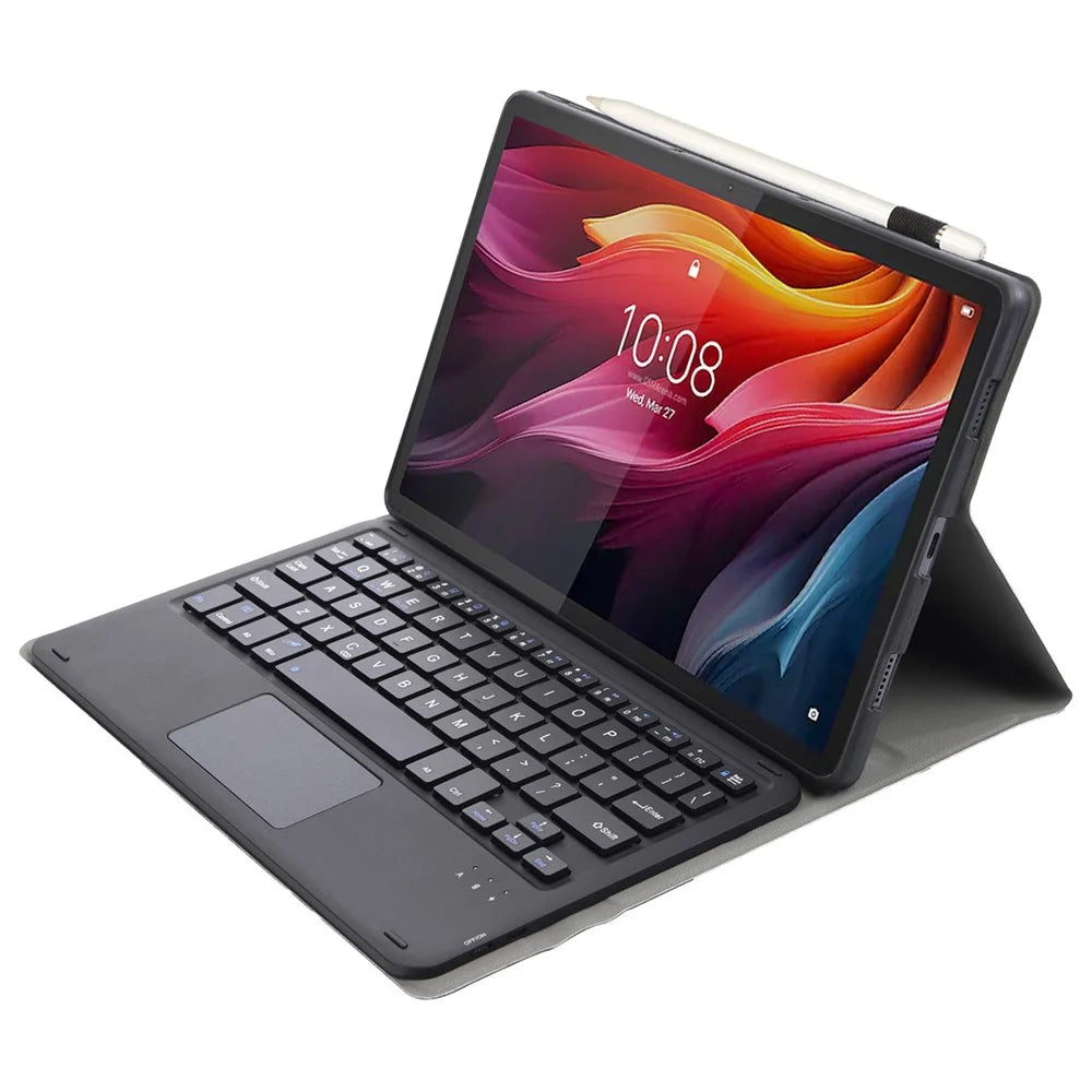 AM27-A For Lenovo Tab K11 Plus Leather+TPU Tablet Cover with Touchpad Bluetooth-compatible Keyboard - 2