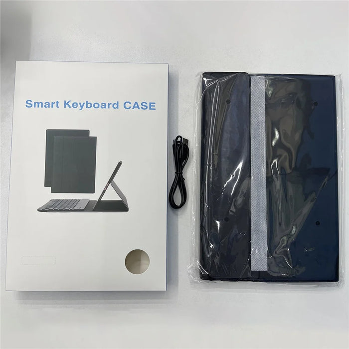 AM27-AS For Lenovo Tab K11 Plus Leather+TPU Tablet Cover with Backlit Touchpad Bluetooth-compatible Keyboard - 4