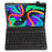 AM25 For Lenovo Xiaoxin Pad 11 2024 Leather+TPU Tablet Cover with Bluetooth-compatible Keyboard - Black - 2