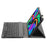 AM25 For Lenovo Xiaoxin Pad 11 2024 Leather+TPU Tablet Cover with Bluetooth-compatible Keyboard - Black - 4