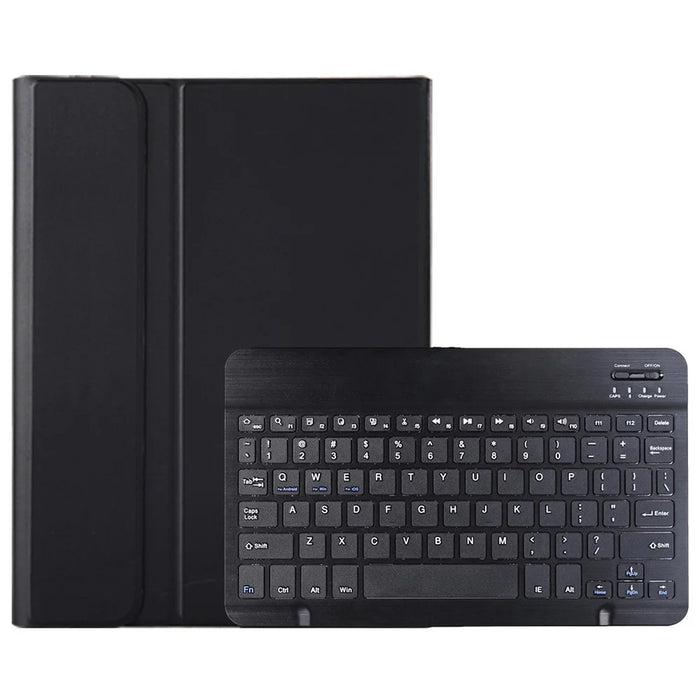 AH13 For Huawei MatePad SE 10.4-inch Leather+TPU Tablet Cover with Bluetooth-compatible Keyboard - Black - 1